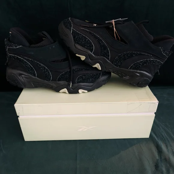 Reebok Black and Gray Athletic Shoes